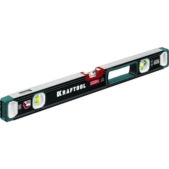 Строительные уровни: Сверхпрочный магнитный уровень KRAFTOOL A-RATE CONTROL 600 мм точность 0.3 мм/м, с зеркальным глазком [34988-60] фотографии