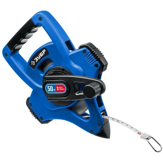 Рулетки, курвиметры: Геодезическая стальная мерная лента Зубр Профессионал 50 м [34170-50] фотографии