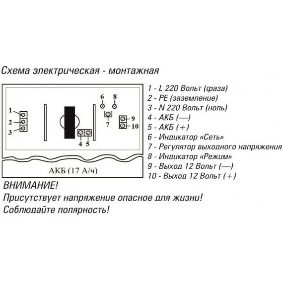 Источники питания: Блок бесперебойного питания стабилизированный ST ST-ББП-51 АКБ 13В/5А, с возможностью автономной работы от АКБ 17А/ч, защита от КЗ и глубокого разряда, не более 15,0 Вт фотографии
