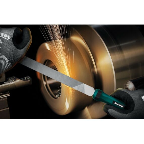 Столярно-слесарный инструмент: Набор напильников KRAFTOOL ALLIGATOR 200 мм двухкомпонентная рукоятка [16905] фотографии