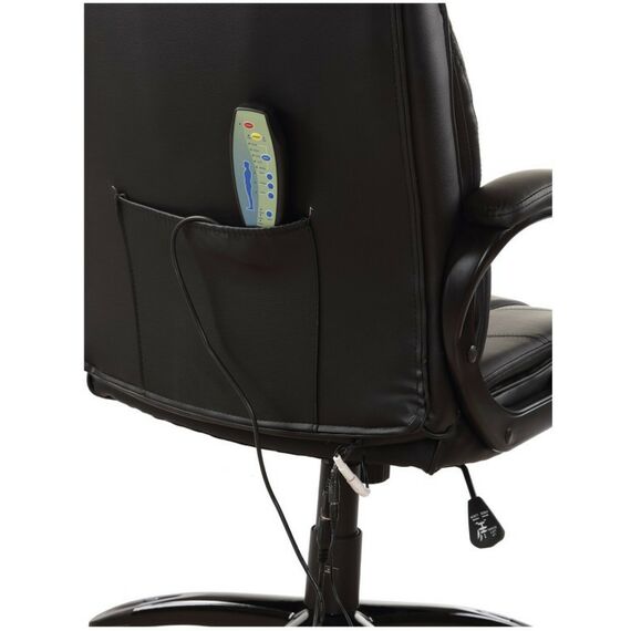 Стулья и кресла: Кресло офисное Brabix Bliss MS-004 6 массажных модулей, экокожа, черное [532522] фотографии