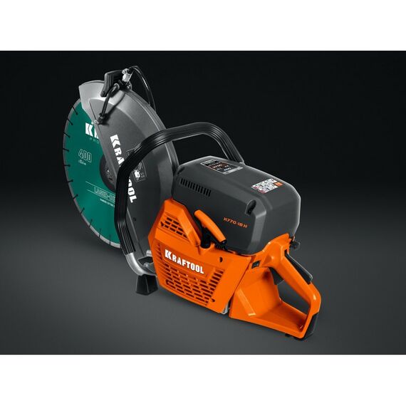 Бензорезы: Бензорез по бетону (бетонорез) KRAFTOOL K770-16 H 3700 Вт, 400 мм, диск в комплекте фотографии