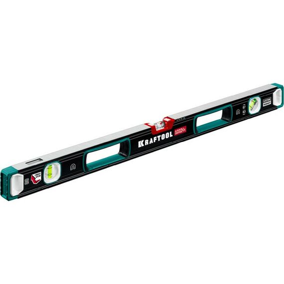 Сверхпрочный магнитный уровень KRAFTOOL A-RATE CONTROL 800 мм точность 0.3 мм/м, с зеркальным глазком [34988-80] фотографии