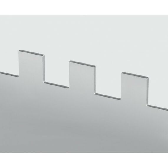 Раздвижная гребенка для плитки KRAFTOOL BUNKER-4 зуб 8, 10, 12 мм, полукруг 10х20 мм, нерж. сталь [08081] фотографии