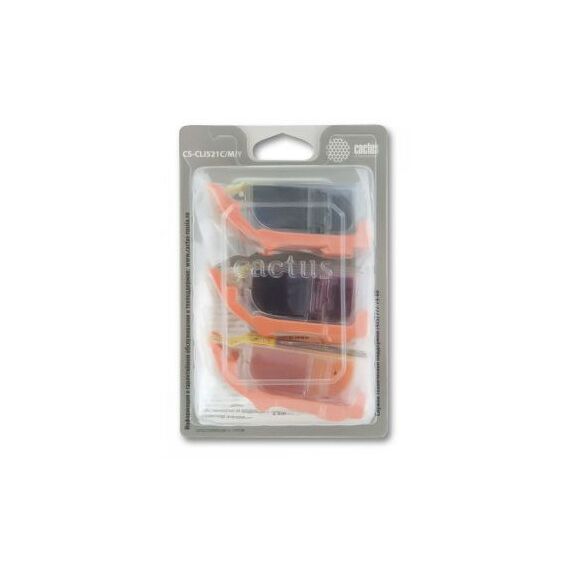 Для Canon (совместимые): Набор картриджей Cactus CS-CLI521C/M/Y для Canon PIXMA MP540/550/620/630/640/980/990, MX860, iP3600/4600/4700 фотографии