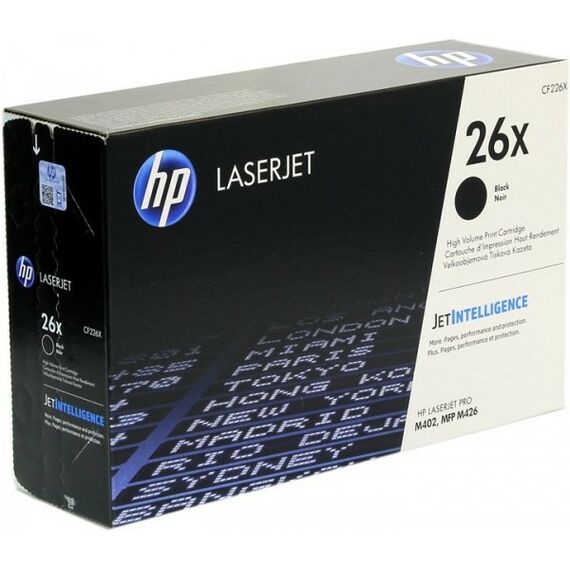 Для HP (оригинал): Картридж HP CF226X Black №26X для LaserJet Pro M402, MFP M426  (повышенной емкости) фотографии