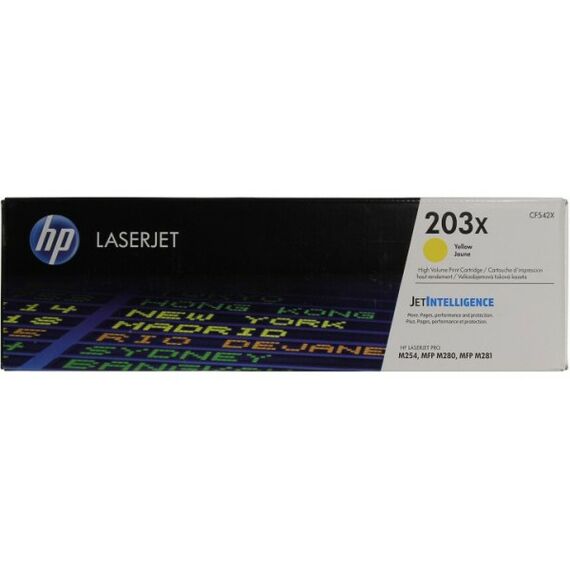 Для HP (оригинал): Картридж HP CF542X Yellow №203X для HP LJ Pro M254/M280/M281 фотографии