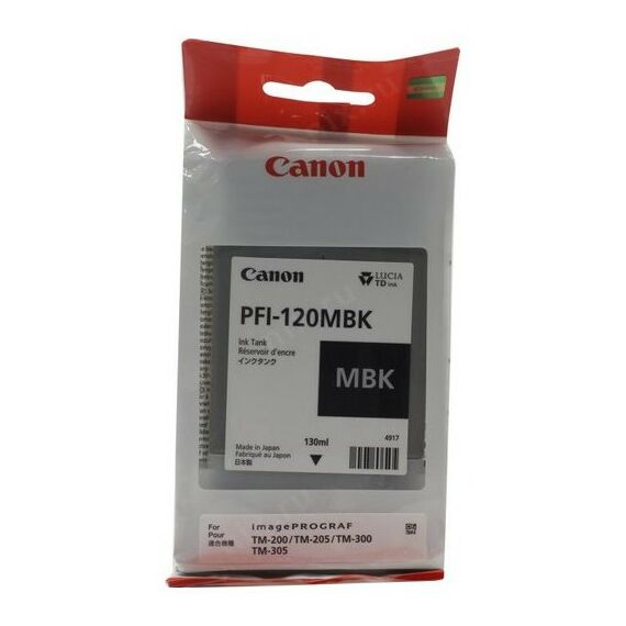 Для Canon (оригинал): Картридж Canon PFI-120MBK Matte Black для TM-200/205/300/305 фотографии