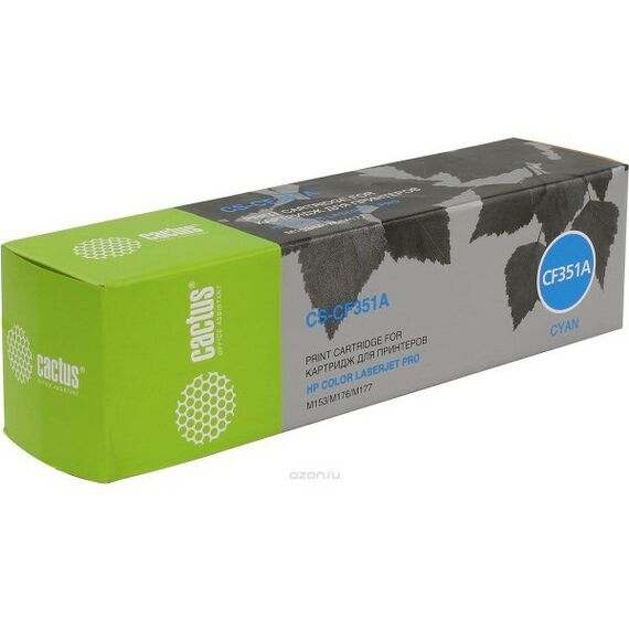 Для HP (совместимые): Картридж Cactus CS-CF351A Cyan для HP LJ  Pro M153/M176/M177 фотографии