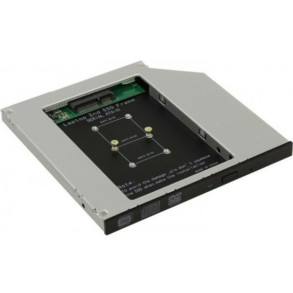 Аксессуары для ноутбуков: Шасси Orient UHD-2MSC9 для mSATA для установки в SATA 9.5мм отсек оптического привода ноутбука фотографии