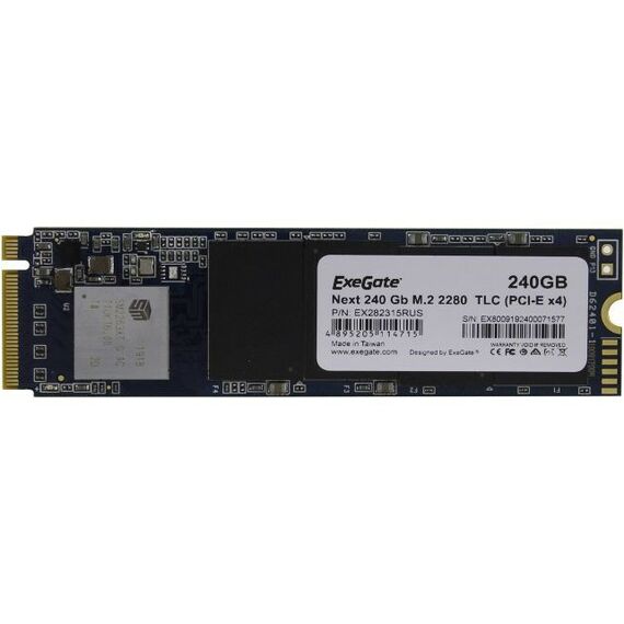 SSD-накопители: Накопитель Exegate 240 Gb Next M.2 2280 M 3D TLC OEM [EX282315RUS] фотографии