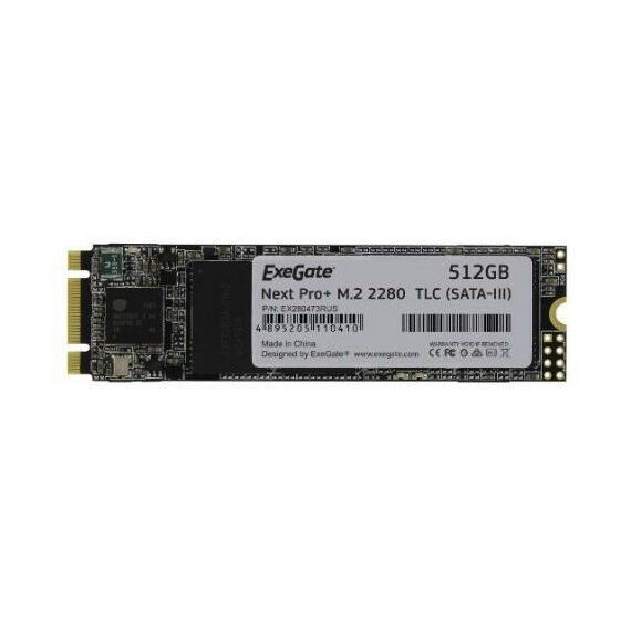 SSD-накопители: Модуль памяти Exegate 512 Gb Next Pro+ M.2 2280 B&M 6Gb/s 3D TLC OEM [EX280473RUS] фотографии