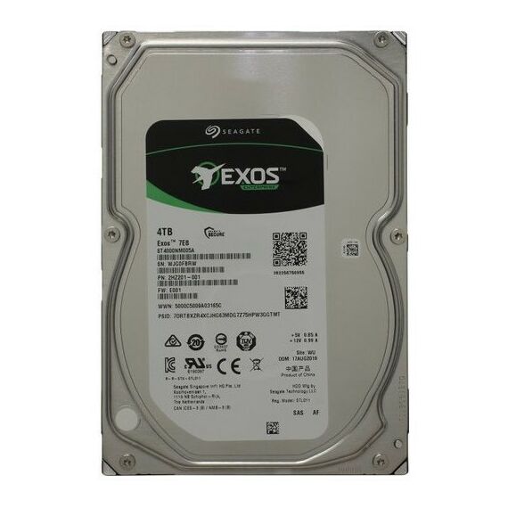 Жесткие диски: Жёсткий диск Seagate 4 Tb Exos 7E8 SAS 12Gb/s 3.5" 7200rpm 256Mb [ST4000NM005A] фотографии
