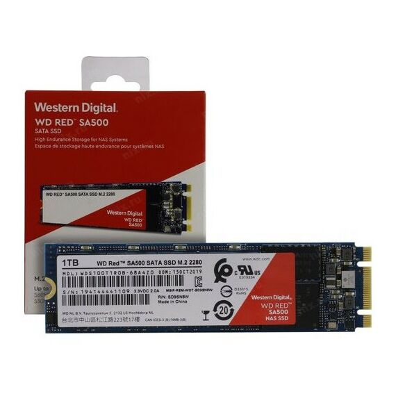 SSD-накопители: SSD-накопитель Western Digital 1 Tb Red SA500 M.2 2280 B&M 6Gb/s 3D TLC [WDS100T1R0B] фотографии