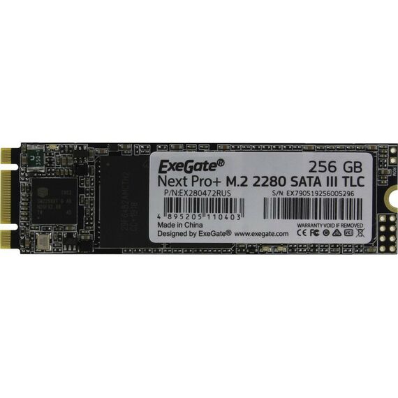 SSD-накопители: Накопитель Exegate 256 Gb Next Pro+ M.2 2280 B&M 6Gb/s 3D TLC OEM [EX280472RUS] фотографии