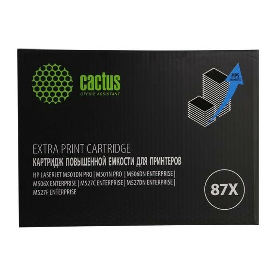 Для HP (совместимые): Картридж Cactus CS-CF287X-MPS для HP LJ M501/M506/M527 фотографии