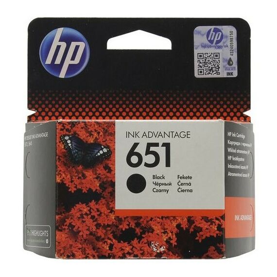 Для HP (оригинал): Картридж HP C2P10AE BHK Black №651 для HP DeskJet Adv.5575/5645 фотографии