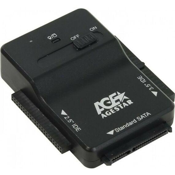 Переходники, разветвители: Адаптер для подключения к USB AgeStar 3FBCP1 переходник USB3.0 2.5" SSD + 2.5"/3.5" IDE + 2.5"/3.5"SATA фотографии