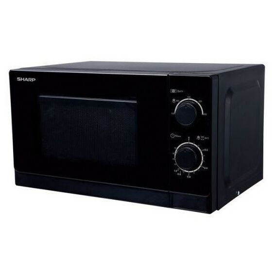 Микроволновые печи: Микроволновая печь Sharp R2000RK мощность 800 Вт, объем 20 л, механическое управление, цвет черный фотографии