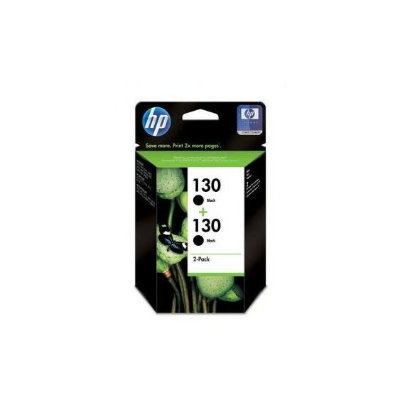 Для HP (оригинал): Картридж HP C9504HE 2-Pack Black №130+№130 для hp DJ460c/5(7/9)43/6843/9803d, OJ6313/7(2/3/4)13, PhSm2573/2713/8x53 фотографии