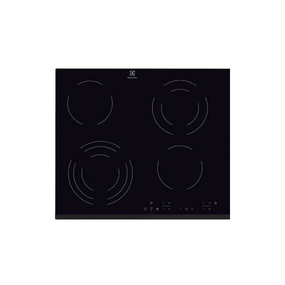 Электрические варочные поверхности: Встраиваемая варочная поверхность Electrolux EHF6343FOK 59х52, стеклокерамика, независим., цвет: черный фотографии