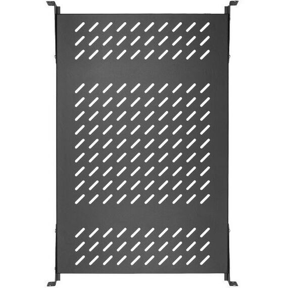 Шкафы и стойки: Полка стационарная усиленная TLK TLK-SHFC-660F-BK 19", Ш437хГ660мм, для шкафа и стойки глубиной 800мм, черная фотографии
