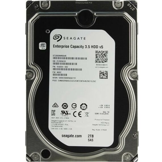 Жесткие диски: Жесткий диск Seagate 2 Tb Enterprise Capacity SAS 12Gb/s 3.5" 7200rpm 128Mb [ST2000NM0045] фотографии