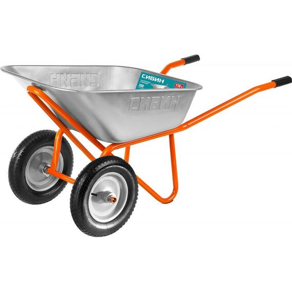 Тачки строительные: Тачка строительная двухколесная СИБИН СТ-22 200кг [39905_z01] фотографии