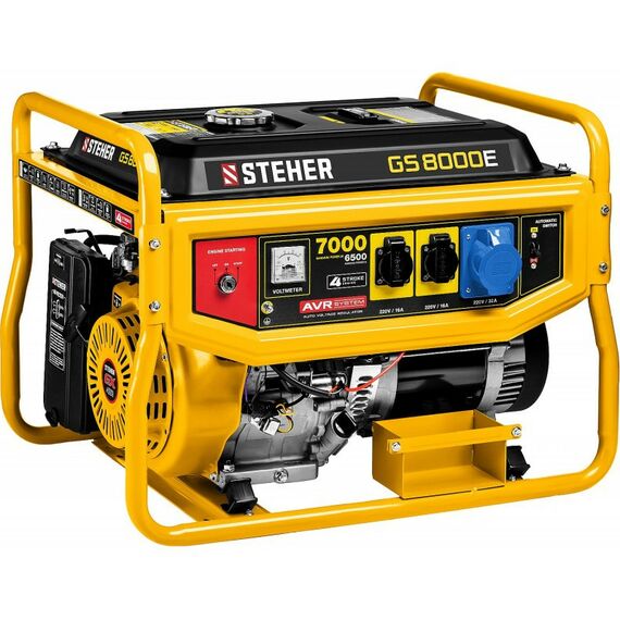 Электростанции: Бензиновый генератор с электростартером STEHER GS-8000Е 7 кВт фотографии