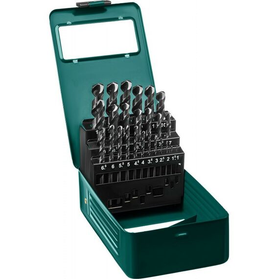 Буры, пики, коронки, сверла: Набор сверл по металлу KRAFTOOL 29651-H25 HSS-G 25шт(1-13мм), HSS-G, сталь М2(S6-5-2) фотографии