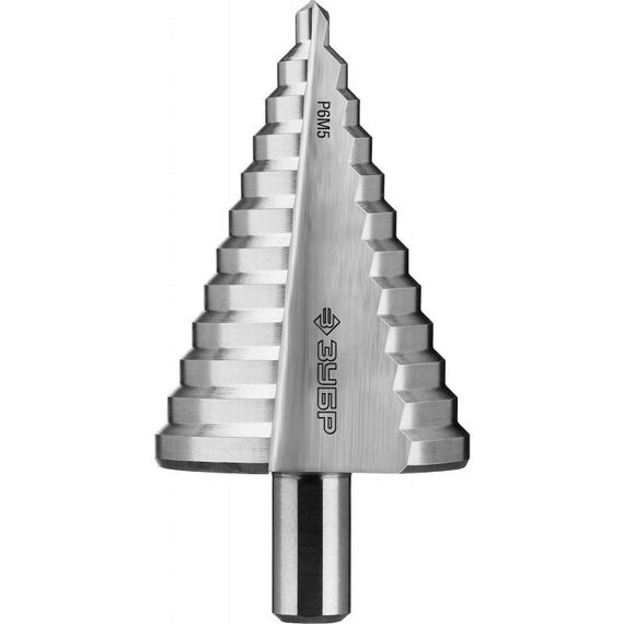 Буры, пики, коронки, сверла: Сверло ступенчатое Зубр 29670-6-52 4-52мм, 12 ступеней, сталь Р6М5 фотографии