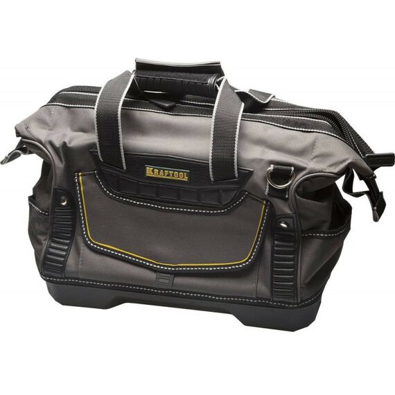 Ящики для инструмента: Сумка инструментальная KRAFTOOL INDUSTRIE 18 карманов жесткое пластиковое дно, длина 38см [38740-16] фотографии