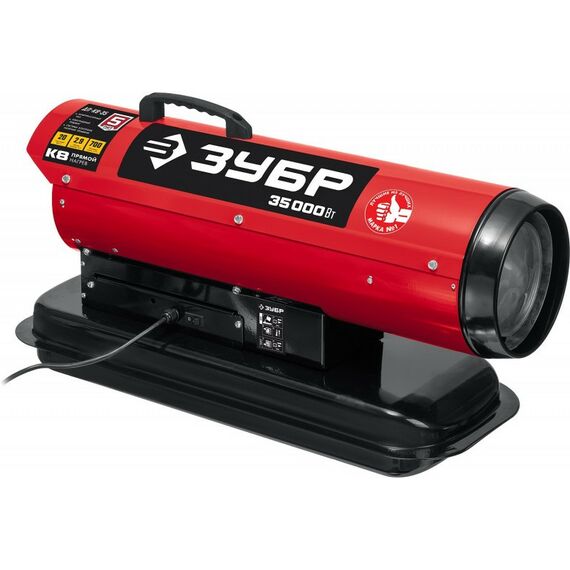 Тепловые пушки: Дизельная тепловая пушка Зубр ДП-К8-35 35 кВт фотографии