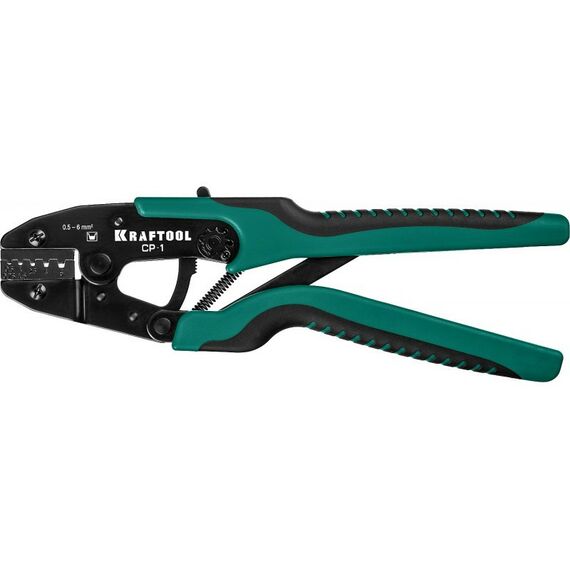 Электромонтажный инструмент: Пресс-клещи KRAFTOOL CP-1 для втулочных наконечников 0.5 - 6 мм.кв [45461-1] фотографии