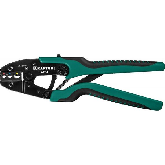 Электромонтажный инструмент: Пресс-клещи KRAFTOOL CP-3 для изолированных наконечников и муфт 0,5 - 6 мм.кв [45461-3] фотографии