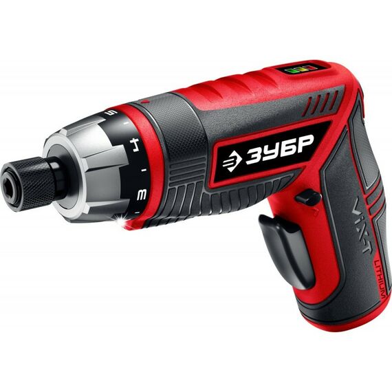 Гайковерты, отвертки: Отвертка-трансформер аккумуляторная Зубр ViX-T ЗО-ЕМ-3.6 Ли 3.6 В, в кейсе с 10 битами фотографии