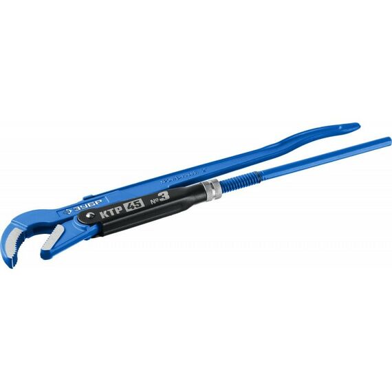 Столярно-слесарный инструмент: Ключ трубный Зубр КТР-45 №3 изогнутые губки [27337-3_z02] фотографии