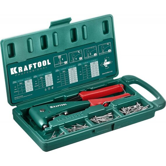 Заклепочники: Заклепочник KRAFTOOL X-5F с функцией FIX (удержание заклепки) в кейсе [31173-H6_z01] фотографии