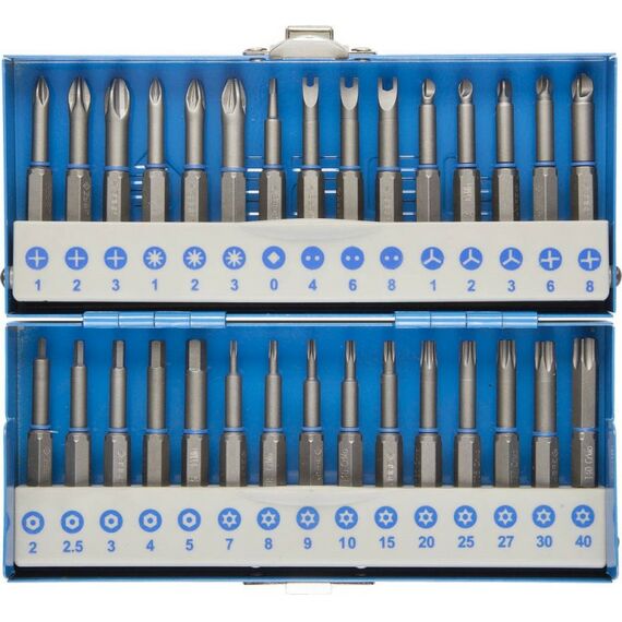Наборы оснастки: Набор бит со специальными профилями Зубр 26092-H30 обточенные, хромомолибденовая сталь, 50 мм, 30 предметов [26092-H30] фотографии