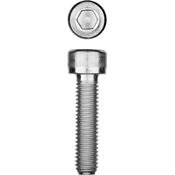 Метрический крепеж: Винт Зубр М12x40 мм DIN 912, 5 кг (105 шт.), кл. пр. 8.8, оцинкованный [30318-12-040] фотографии