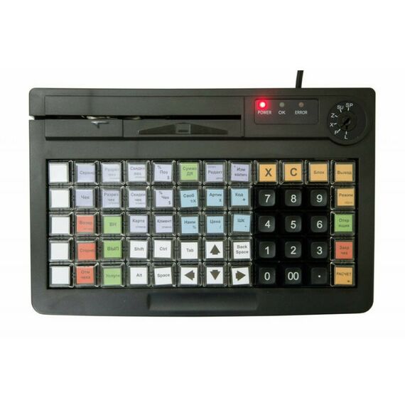 POS клавиатуры: Программируемая клавиатура АТОЛ KB-60-KU (rev.2) черная c ридером магнитных карт на 1-3 дорожки [42290] фотографии