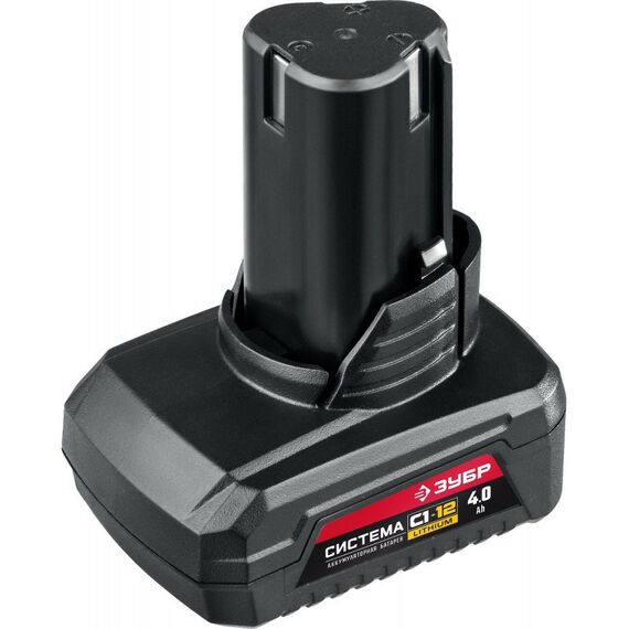 Аккумуляторы и ЗУ для инструмента, свечи зажигания: аккумуляторная батарея Зубр АКБ-С1-12-4 12 В, 4.0 Ач фотографии
