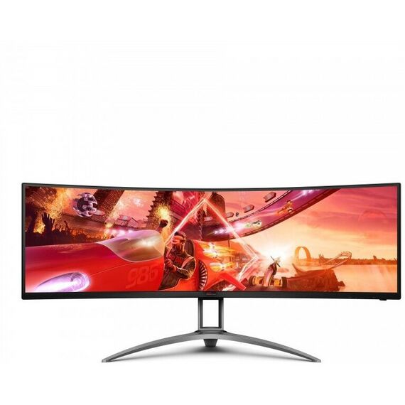 Мониторы: ЖК-монитор AOC AGON AG493UCX2 Black-Red 49" VA, изогнутый, 5120x1440, 165Hz, HDR400, 1 ms, 178°/178° фотографии