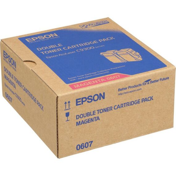 Для Epson (оригинал): Тонер-картридж Epson C13S050607 пурпурный для AcuLaser C9300 (2 штуки) фотографии