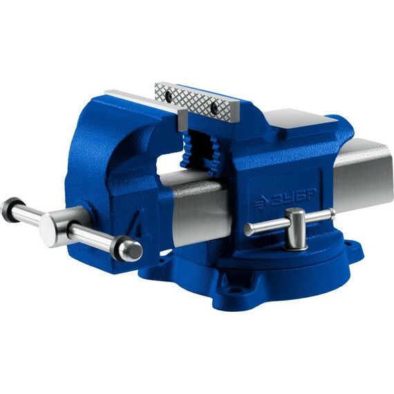 Тиски, струбцины, наковальни, верстаки: Высокоточные слесарные тиски Зубр Профессионал 100 мм [32703-100] фотографии