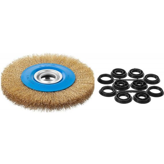 Шлифовка, зачистка: Щетка дисковая Зубр Профессионал 200 мм витая стальная латунированная проволока, 0.3 мм [35186-200_z01] фотографии