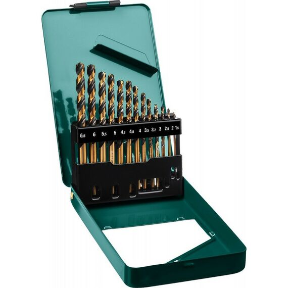 Буры, пики, коронки, сверла: Набор сверл по металлу KRAFTOOL COBALT 13шт (1.5-6.5мм) HSS-Co(8%), сталь М42 (S2-10-1-8) [29656-H13] фотографии