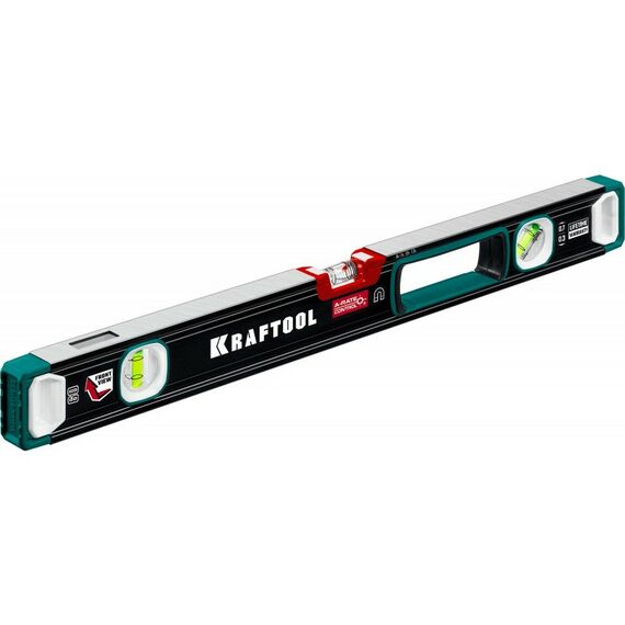 Строительные уровни: Сверхпрочный магнитный уровень KRAFTOOL A-RATE CONTROL 600 мм точность 0.3 мм/м, с зеркальным глазком [34988-60] фотографии