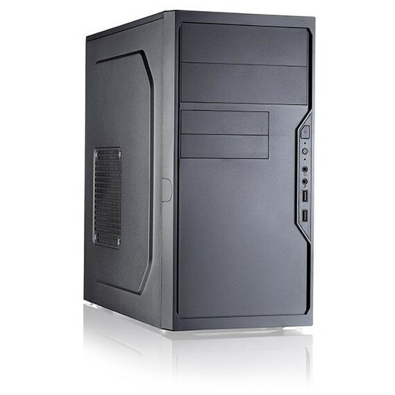 Корпуса компьютерные: Корпус с блоком питания Foxline FL-733-FZ500R 500Вт, 1xPCIe(6+2pin), w/2xUSB2.0, w/pwr cord, w/o FAN, черный фотографии