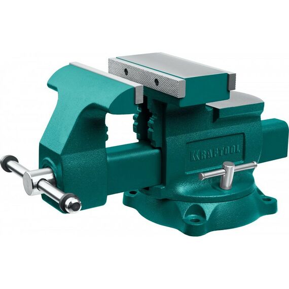 Тиски, струбцины, наковальни, верстаки: Слесарные тиски KRAFTOOL Reversible 200 мм расход 368 мм [32705-200] фотографии